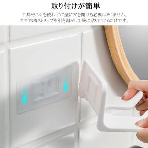 ドライヤーホルダー 壁 棚下 ドライアーホルダ...の詳細画像3