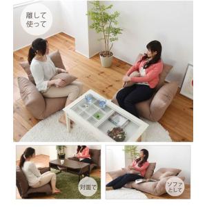ローソファー 2人掛け 二人がけソファ 2人が...の詳細画像2
