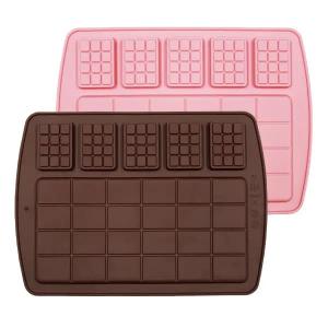 ポリカーボネート チョコレート型 まとめ売り　チョコレートワールド他 チョコレートワールド 2266 チョコ型 ブロック 20個付き