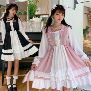 ドレス Lolita 可愛い プレゼント ワンピース イベント ロリータファッション 膝丈 女性 かわいい セット ゆったり ゴスロリ 姫系 安い ヘッドドレス 長袖 日常 Lolit3626 Lohas Hal Shop 通販 Yahoo ショッピング