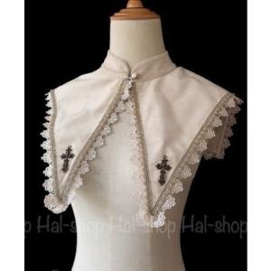 通年 ゴシック つけ襟 レース アイボリー フリーサイズ