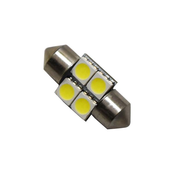 T8x28mm LED 3chip4連 片面照射 ラゲッジ トランク カーゴ ホワイト