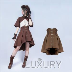 ロリータ服 ロリータファッション スチームパンクベルト Steampunk 通年 ポケット付き キーリング付き コスプレ カジュアル ロリータファッシ Loli2174 Luxury ラグジュアリ 通販 Namoヤフーショップゴシック スチームパンクドレス 女性 ビクトリア朝 ロリータ 刺繍
