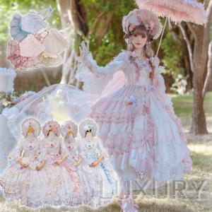 クラシカルロリータ クラロリ ワンピース のみ 3色 花柄 お花 プリント
