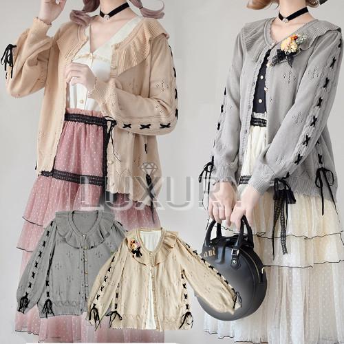 ロリータ服 ロリータファッション カーディガン 2色 BitterSweet Lolita ニット ...