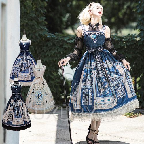 【納期40日】ロリータ服 ロリータファッションエジプト調 ジャンスカ miss point 春夏 ワ...