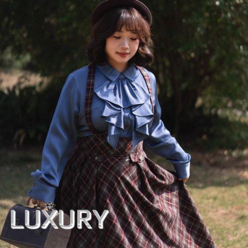 クラシカルロリータ クラロリ ブラウス のみ 3色 ジャボ付き 長袖 ヴィンテージ エレガント 文学...