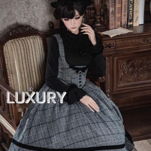 クラシカルロリータ クラロリ インナーブラウス のみ 重ね着用 長袖 袖フリル フリル袖 シック 英...