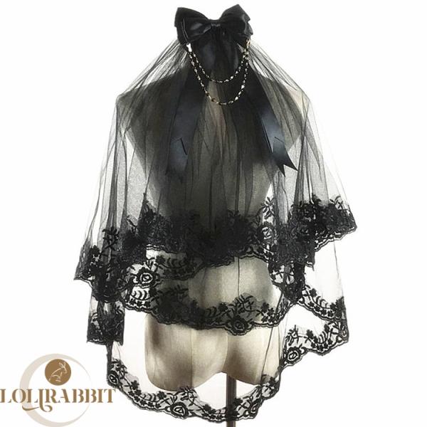 Lolita系 小物 髪飾り カチューシャ ベール 結婚式 花嫁 成人式 卒業式 ヘアピン 髪飾り ...