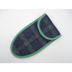 子供用ハサミケース グリーンタータン　赤ライン