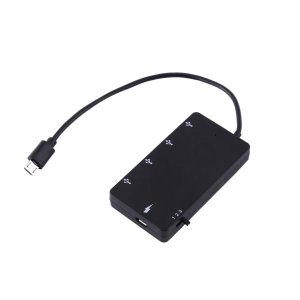 Richer-R 4ポートマイクロUSBハブUSB2.0 OTG拡張アダプタ スマートフォンとタブ