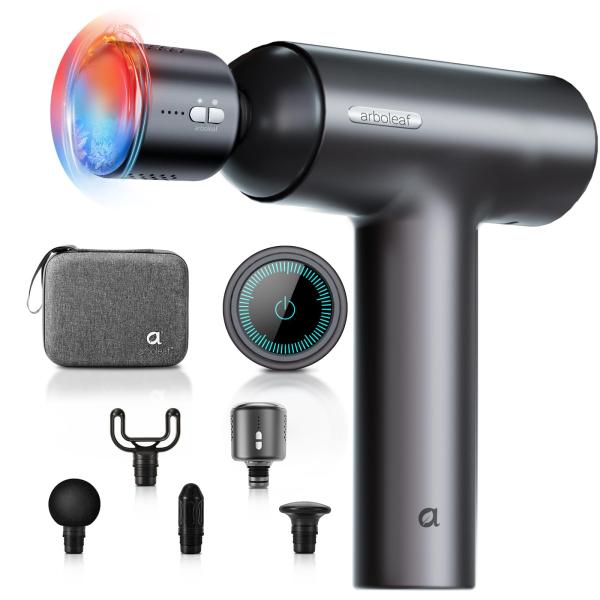 arboleaf 筋膜リリースガン Pro ハンディガン 温冷機能付きヘッド タッチパネル