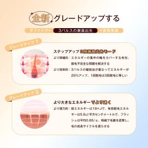 YETE(エイティー) 脱毛器 サファイア冷感...の詳細画像5