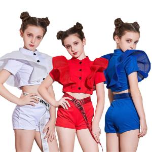 チアガール ダンス 衣装 ヒップホップ へそ出し キッズダンス衣装