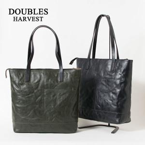 牛革 トートバッグ LEATHER TOTE BAG ダブルス DOUBLES ハーヴェスト HARVEST