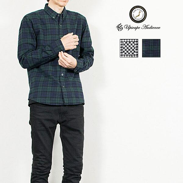 チェック ネルシャツ ボタンダウンシャツ FLANNEL CHECK B.D SHIRT オーディエ...