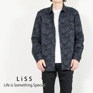 迷彩柄ストレッチシャツ CAMOUFLAGE STRETCH SHIRT リス Liss メンズ｜london-game