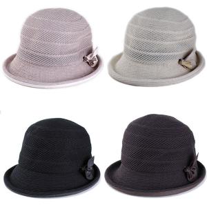 ハット レディース 婦人 帽子 麻 サイズ調整 遮熱効果 紫外線対策 UV対策 春夏｜london