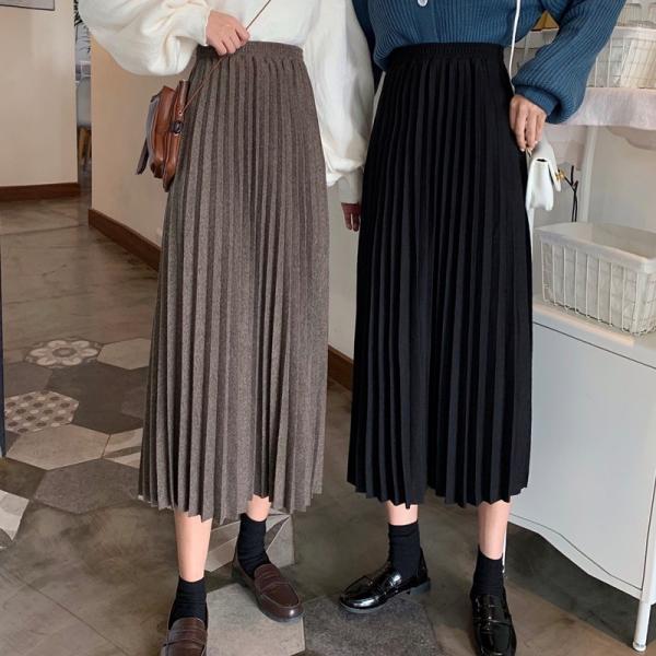 スカート ロング マキシ丈スカート 春新商品 プリーツスカート マキシ丈 ロング ボトムス レディー...