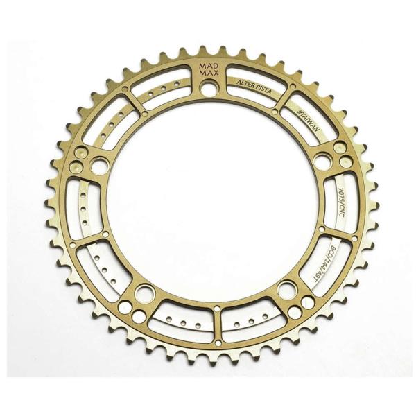 ALTER MADMAX チェーンリング 厚歯 ピストバイク 自転車 カスタム ゴールド