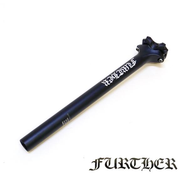 FURTHER シートポスト シートピラー 27.2mm 350mm オフセット0mm ブラック ピ...