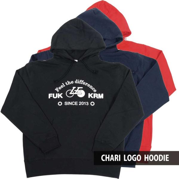 LongEdge Chari logo hoodie ロングエッヂ パーカー フーディ 自転車ロゴ