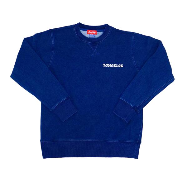 LongEdge Denim Sweat | ロングエッヂ デニムスウェット クルーネック シンプル...