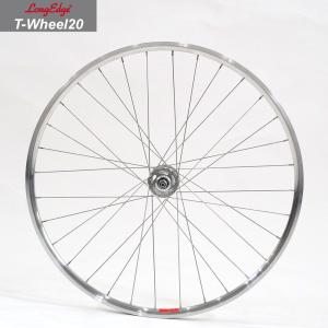 700c 20mm 【LE T-Wheel20 Front】フロント ポリッシュ シルバー ホイール ピスト シングルスピード カスタム LongEdge ロングエッヂ｜longedge