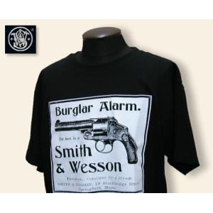 SMITH AND WESSON Tシャツ Burglar Alarm ブラック U.S.L｜longhorn