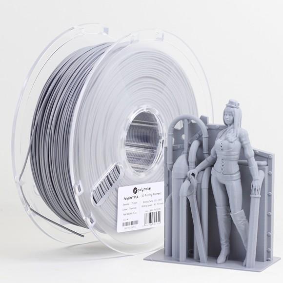 3Dプリンター フィラメント PolyLite PLA True Grey 1kg/1.75mm