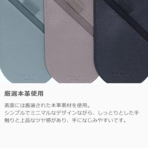 本革スリムメガネケース 薄型 薄い 薄型 メガ...の詳細画像2