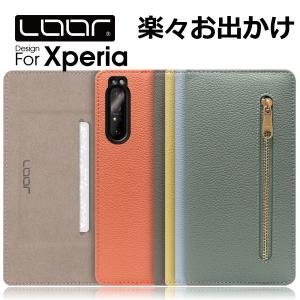 Xperia Ace III II XZ3 XZ2 XZ Premium XZ1 XZs X Performance Z5 Z4 ケース カバー 手帳型 スマホケース 本革 カード収納 カードポケット｜looco-shop