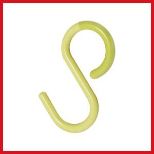 ティディ フック イエロー 6.5cm フレキシブルに曲がる はずれにくいS字フック OT-666-300-8 3個セット