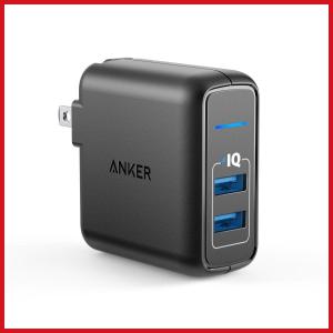 Anker PowerPort 2 Elite (USB 急速充電器 24W 2ポート) iPhone/iPad その他Android各種対応 (ブラック)｜look-up