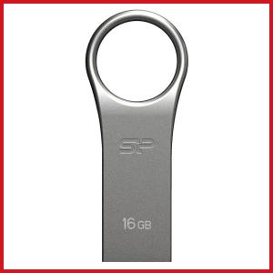 シリコンパワー USBメモリ 16GB USB2.0 防水 防塵 耐衝撃 亜鉛 合金デザイン Firma F80 SP016GBUF2F80V1S