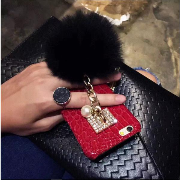 iphone X 10 ケース ストラップ付 ケータイ カバー iphoneカバー ふわふわ ソフト...