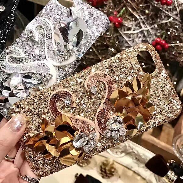 【メール便送料無料】iPhone X 10 7 iPhone7splus キラキラ流れ星☆グリッター...