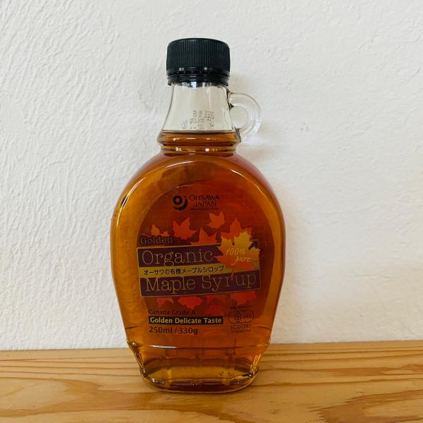 オーサワの有機メープルシロップ ゴールデン(デリケートテイスト) 250ml(330g)