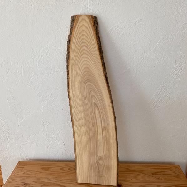 北海道　自然木　タモ材　74cm 無垢材　アウトドア　カッティングボード　インテリア
