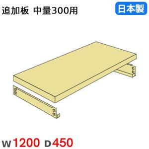 棚板 幅120×奥行45cm 300kg/段 スチールラック用 中量ラック用 オプション 追加棚板 追加部材 国産 40301204574｜lookit