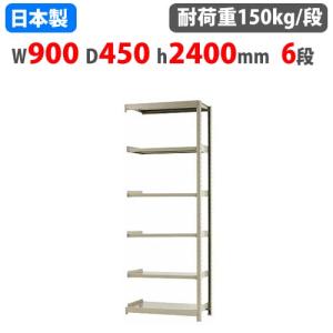 キタジマ スチールラック 幅180×奥行30×高さ120cm 4段 200kg/段 ボード
