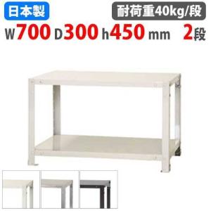 キタジマ スチールラック 幅70×奥行20×高さ90cm 3段 40kg/段 スリム