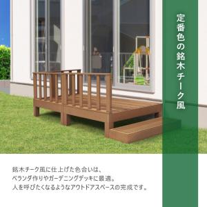 ウッドデッキ 2点セット 0.25坪 樹脂 縁...の詳細画像5