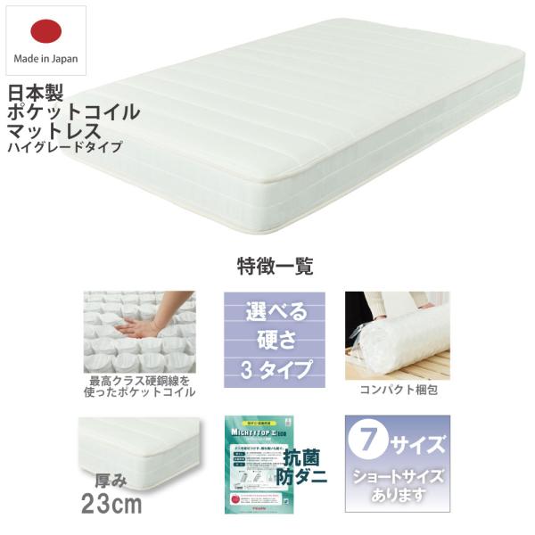 ポケットコイルマットレス ワイドダブル ソフト レギュラー 日本製 ベッド用品 快眠 敷布団 寝具 ...