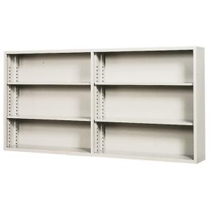 法人限定 オープン書庫 幅1760×奥行250×高さ880mm 本棚 書棚 スチール書庫 キャビネット オープンラック シェルフ オフィス収納 業務用 日本製 BR-0323