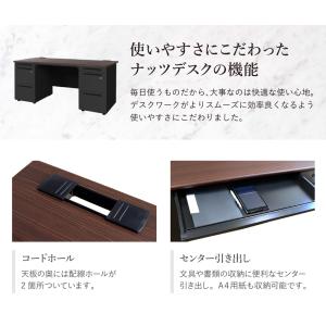 法人限定 エグゼクティブデスク 両袖机 W16...の詳細画像4