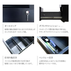 法人限定 エグゼクティブデスク 両袖机 W16...の詳細画像5