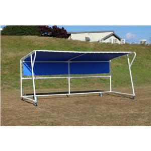 法人限定 チームシェルター 日よけ 雨よけ チームベンチ グラウンド用 テント 設備 備品 屋根 シェルター 運動施設 スポーツ施設 試合 部活 S-4130