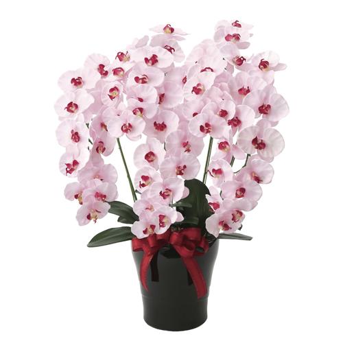 胡蝶蘭 5本立 幅50×奥行45×高さ75cm 人工植物 光触媒 造花 インテリアグリーン お祝い ...