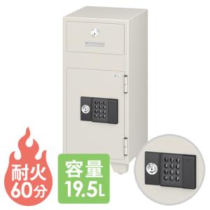 エーコー（EIKO） 送料無料 投入式耐火金庫 ダイヤル錠 投入式金庫